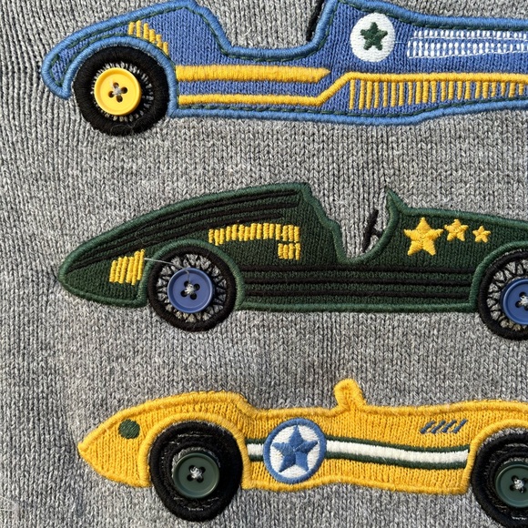 Vintage Little Boy Car Sweater - Picture 4 of 7